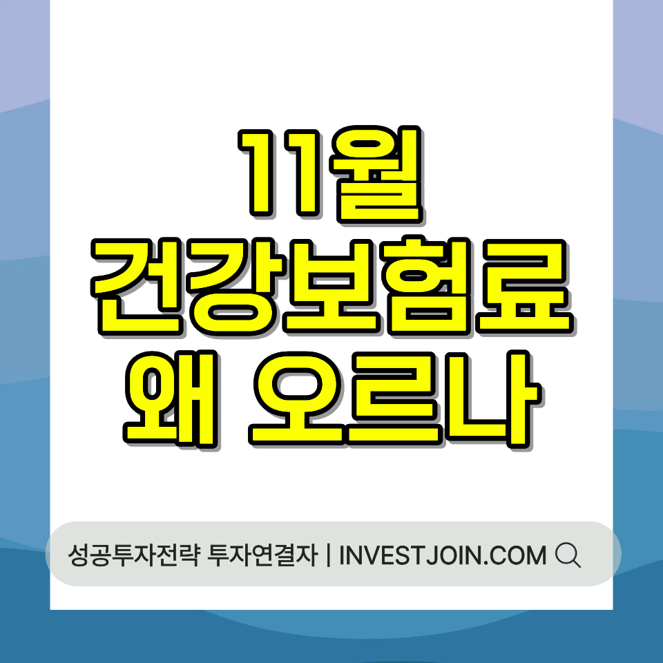 11월 건강보험료