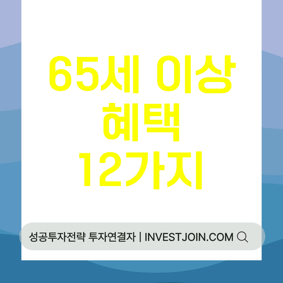 65세 이상 혜택