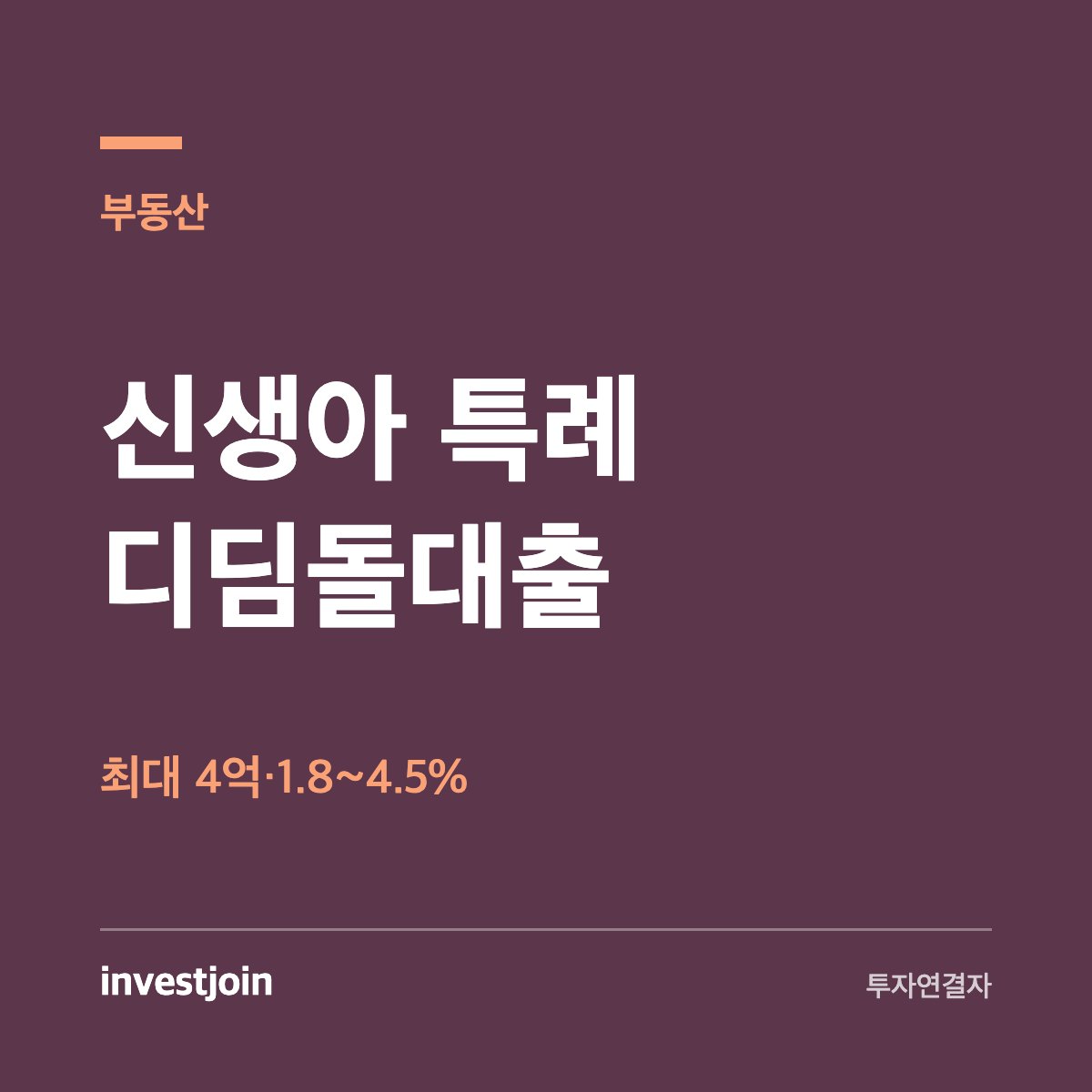 신생아 특례 디딤돌